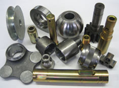 Steel, aluminium, light alloys, bronze, brass, plastic and polyesters.